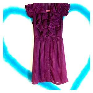 Frilly purple flirty dress